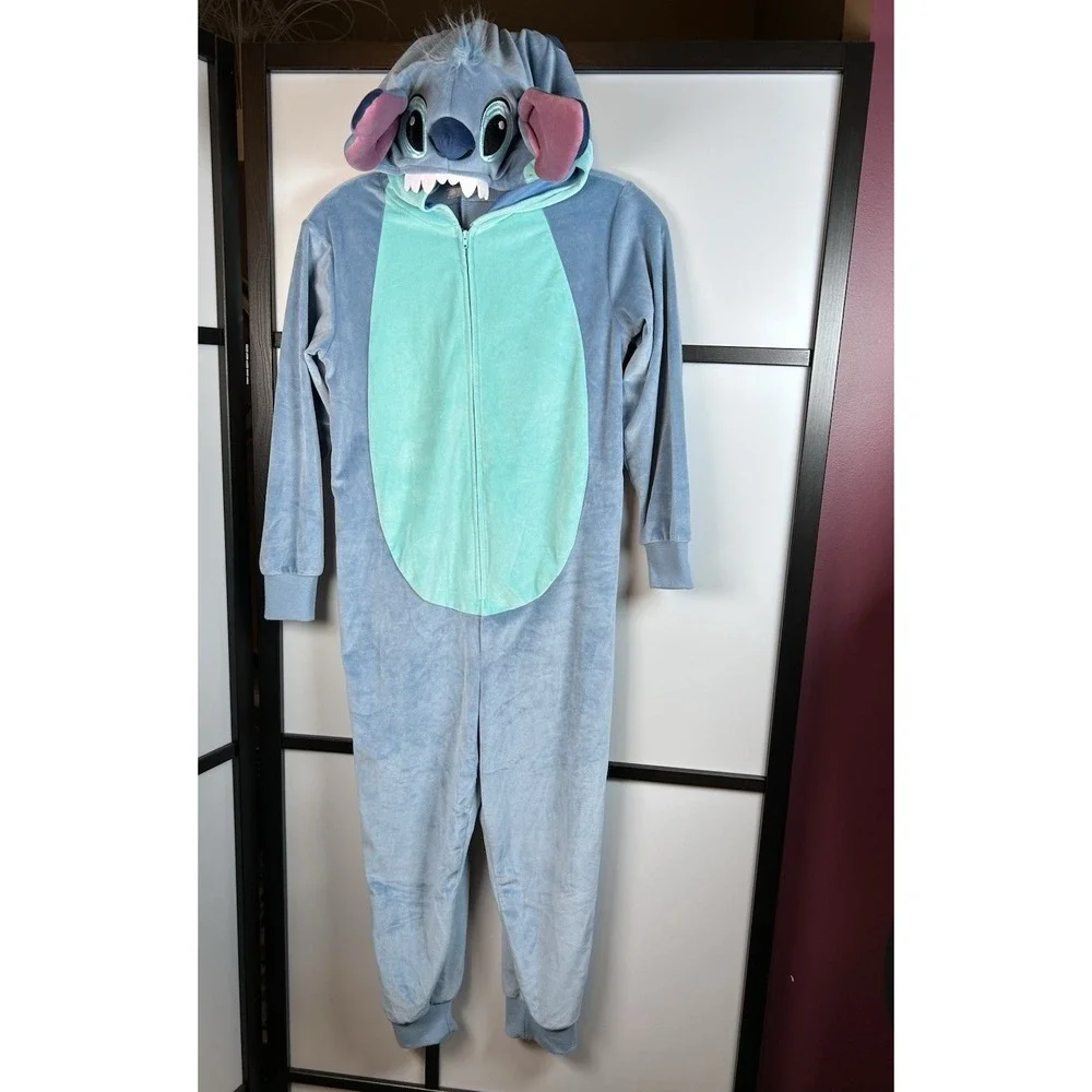 Disney Lilo & Stitch Kids Medium 8-10 Costume Plush Union Suit Spirit Halloween